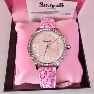 NWT Betsy Johnson Betsetville Silver Watch